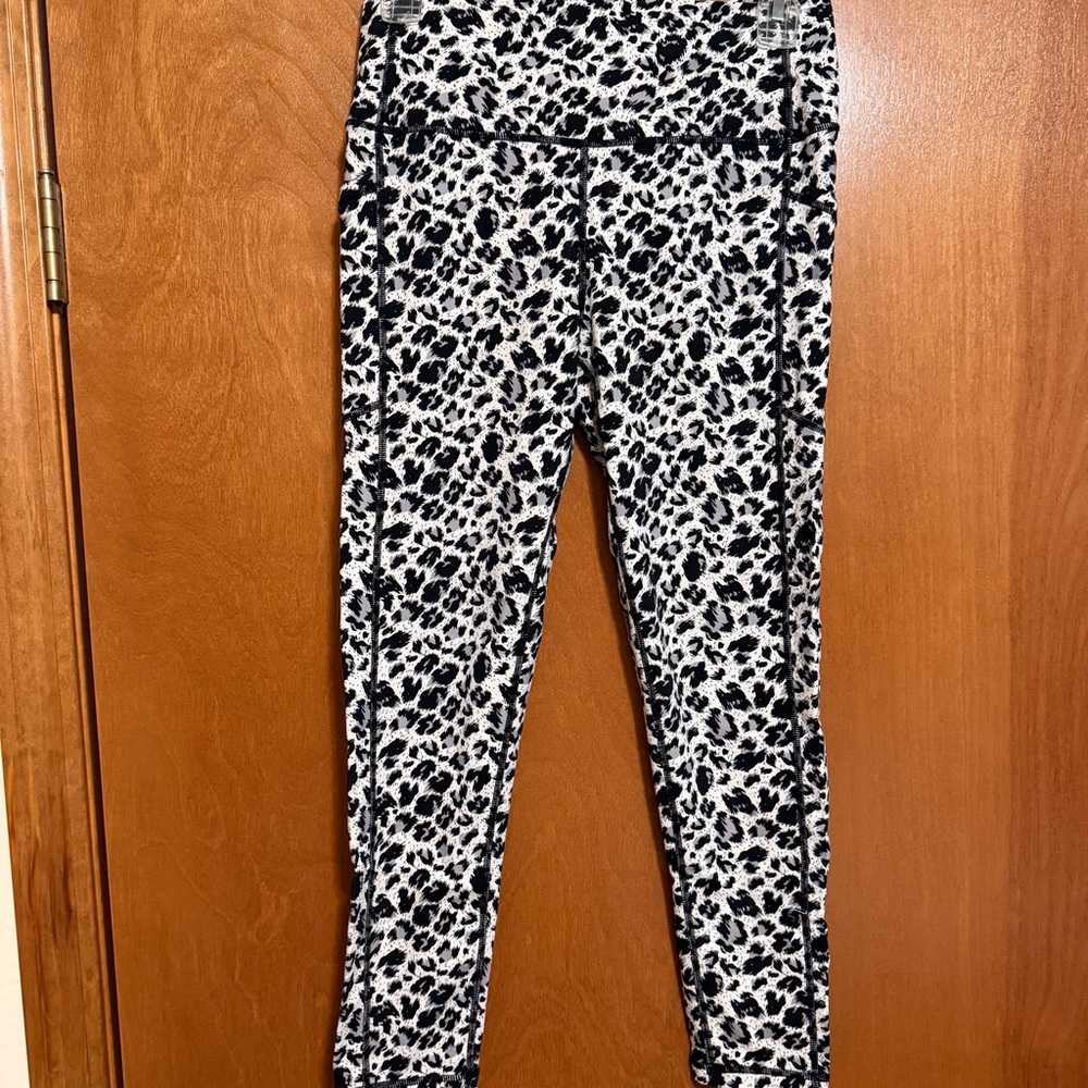 ZYIA Black and White Animal Print Leggings